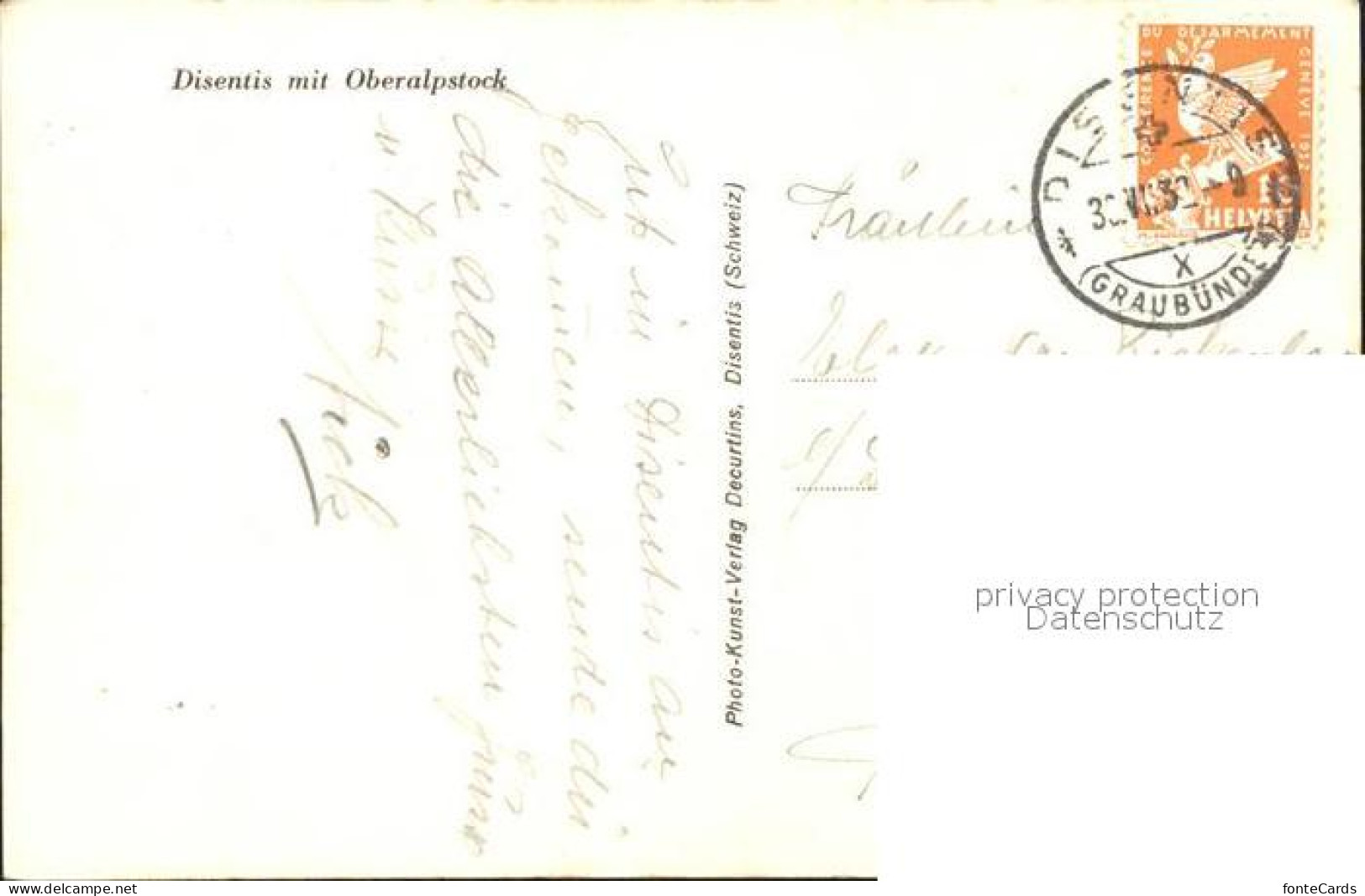 12031266 Disentis GR Oberalpstock Disentis - Sonstige & Ohne Zuordnung