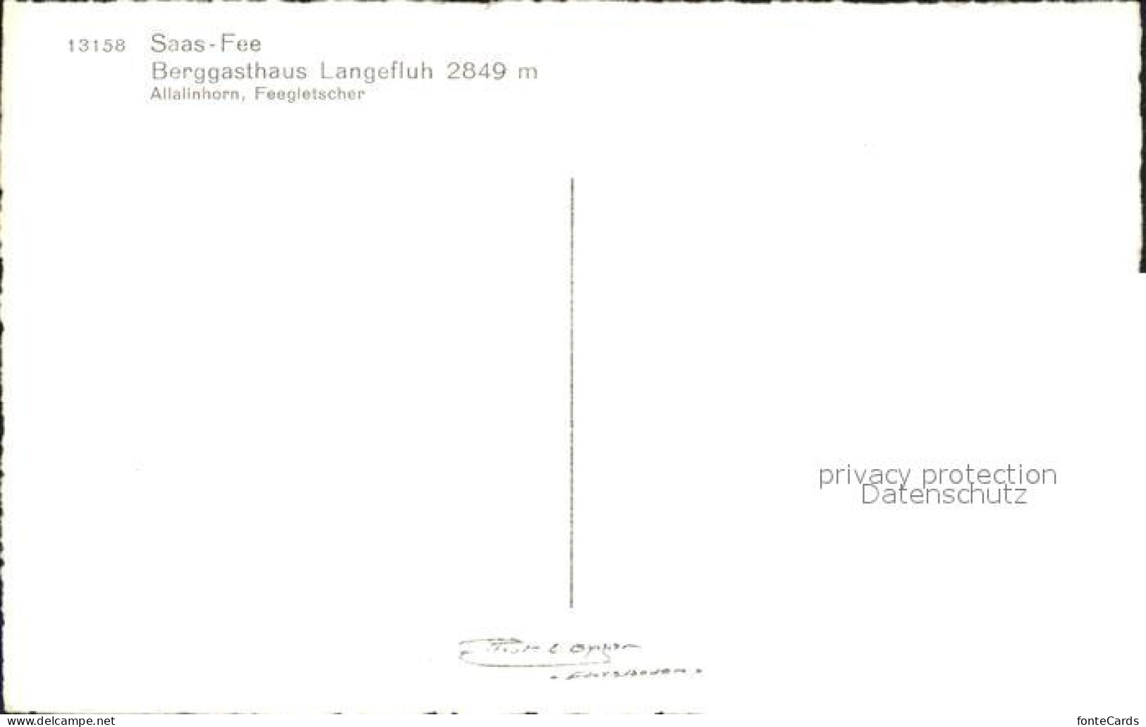 12029866 Saas-Fee Berggasthaus Langefluh Allalinhorn Feegletscher Walliser Alpen - Autres & Non Classés