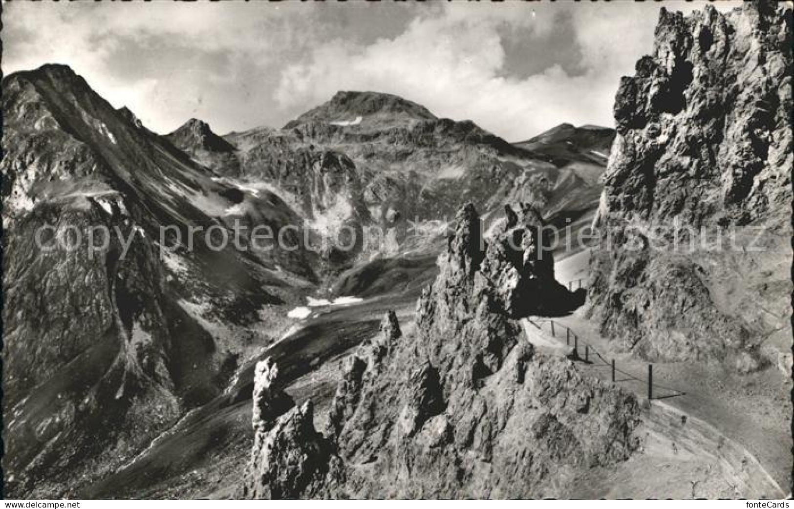 12029516 Davos Dorf GR Felsenweg Strelapass Hauptertaeli Davos Platz - Sonstige & Ohne Zuordnung