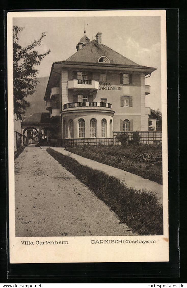 AK Garmisch /Oberbayern, Hotel Villa Gartenheim  - Sonstige & Ohne Zuordnung