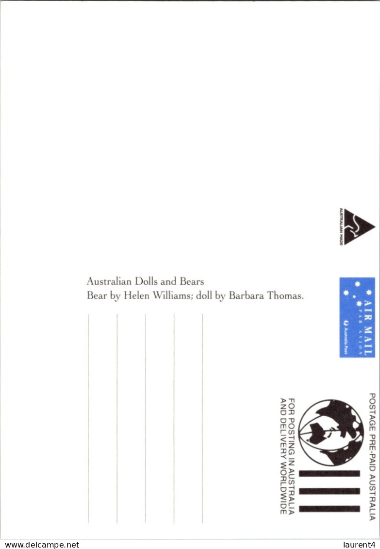 10-5-2024 (4 Z 38) Australia (1 Card) Maxicard (if Not Sold Will NOT Be Re-listed) Teddy Bears & Doll - Cartoline Maximum