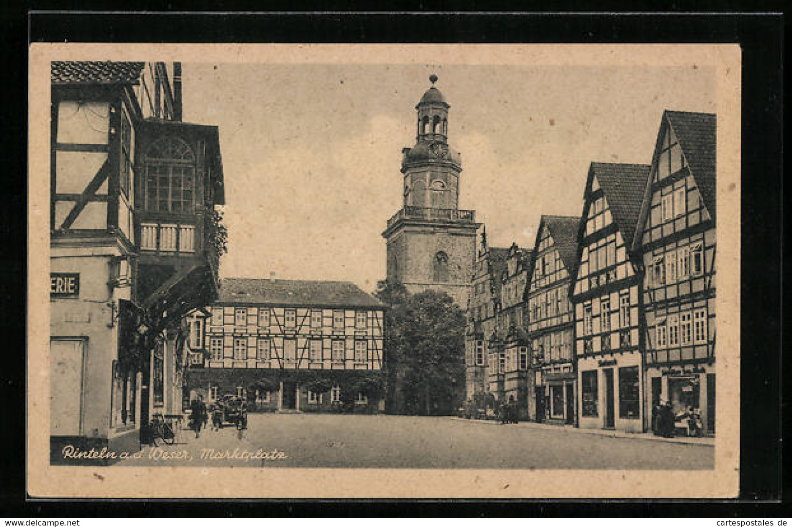 AK Rinteln A. D. W., Marktplatz  - Rinteln