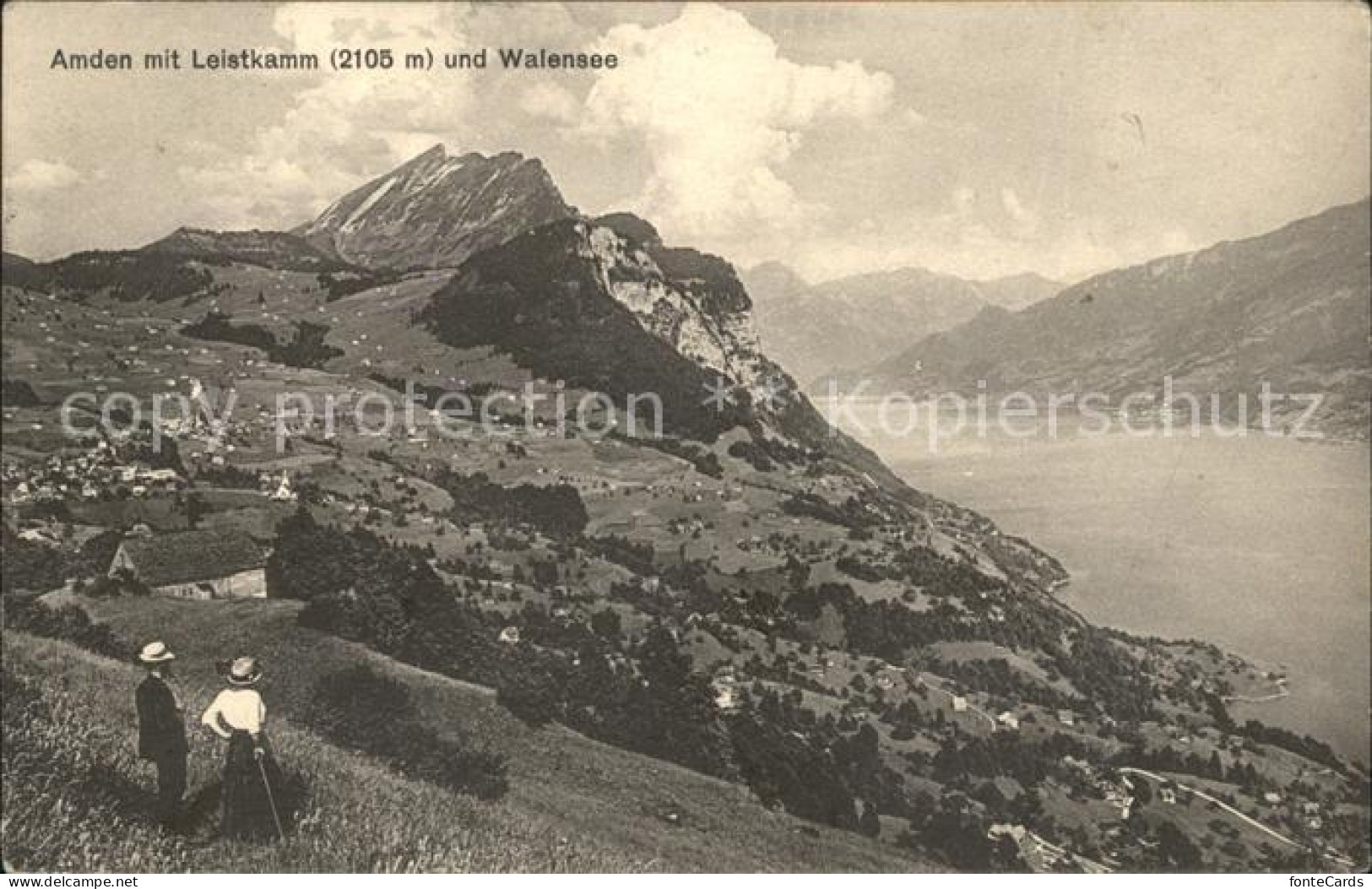 12024986 Amden SG Mit Leistkamm Und Walensee Betlis - Autres & Non Classés