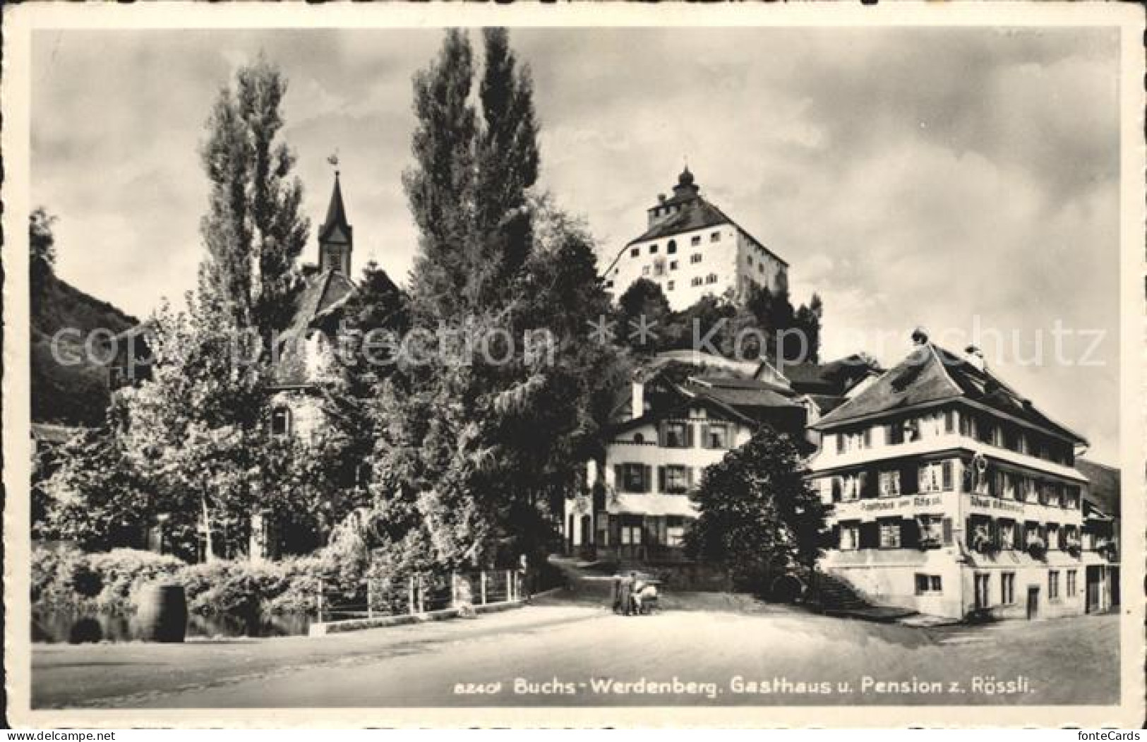 12024946 Werdenberg Schloss Gasthaus Pension Zum Roessli Werdenberg - Andere & Zonder Classificatie