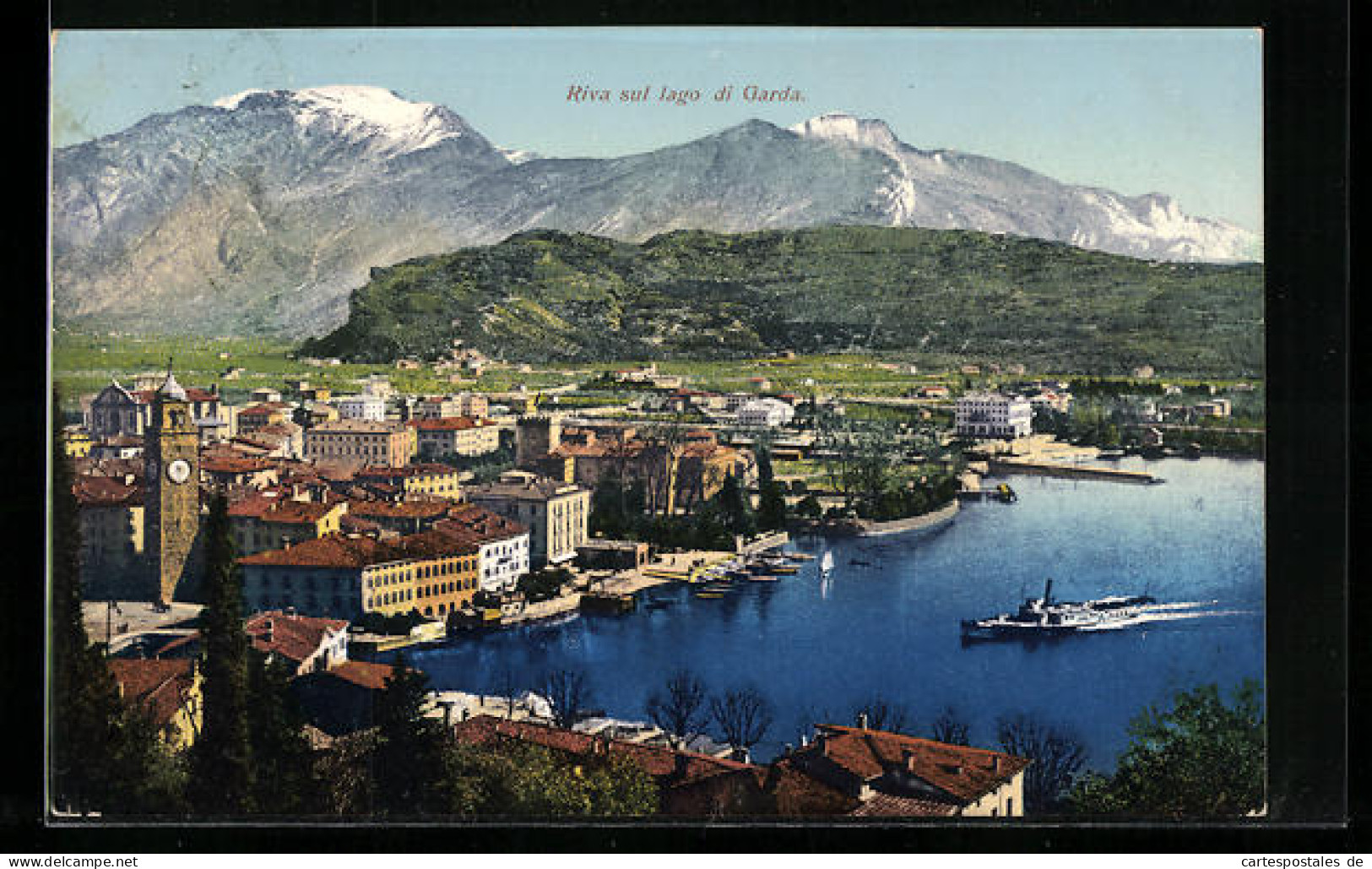 Cartolina Riva, Panorama E Lago Di Garda  - Autres & Non Classés