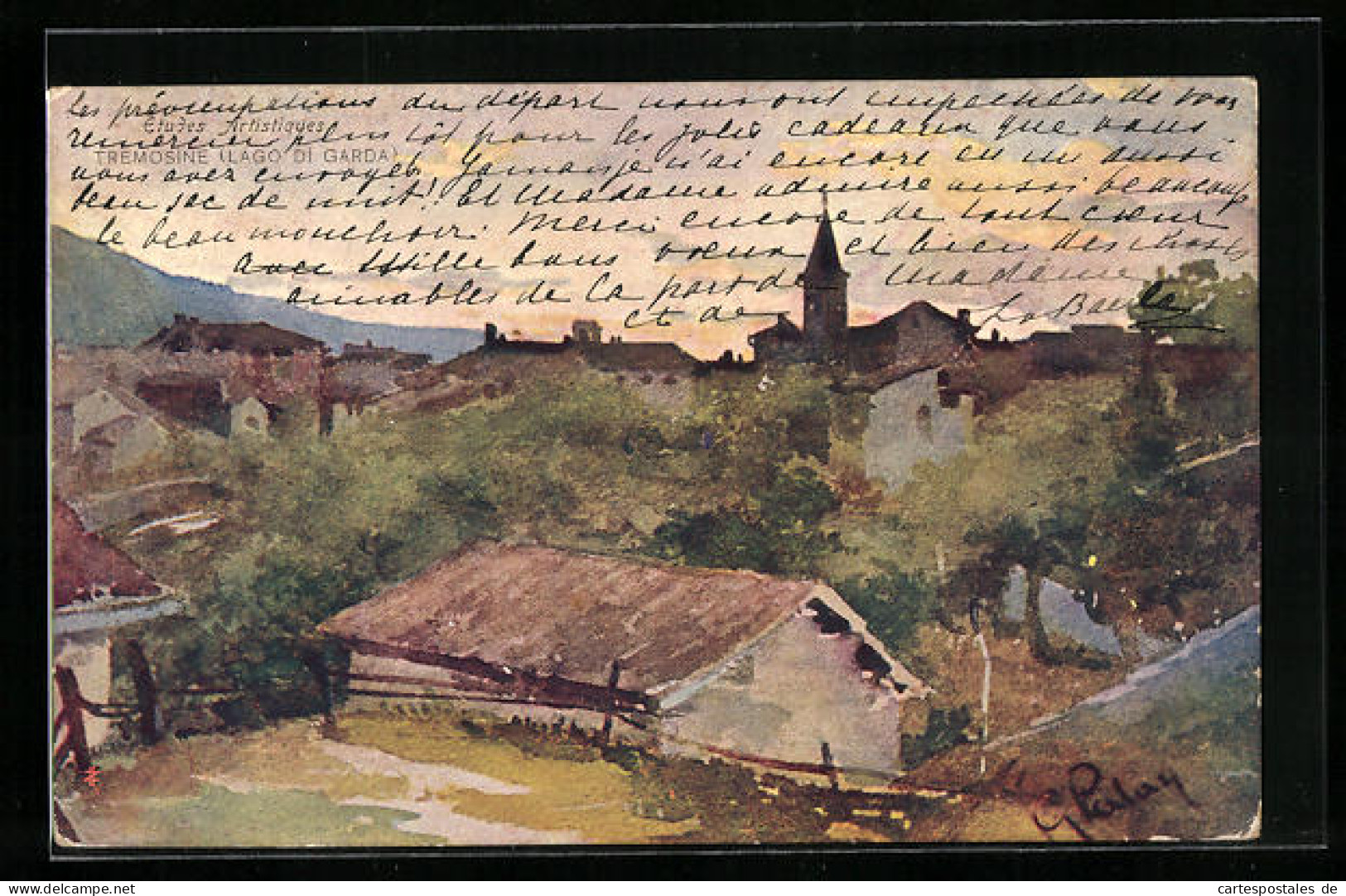 Artista-Cartolina Tremosine, Panorama  - Other & Unclassified