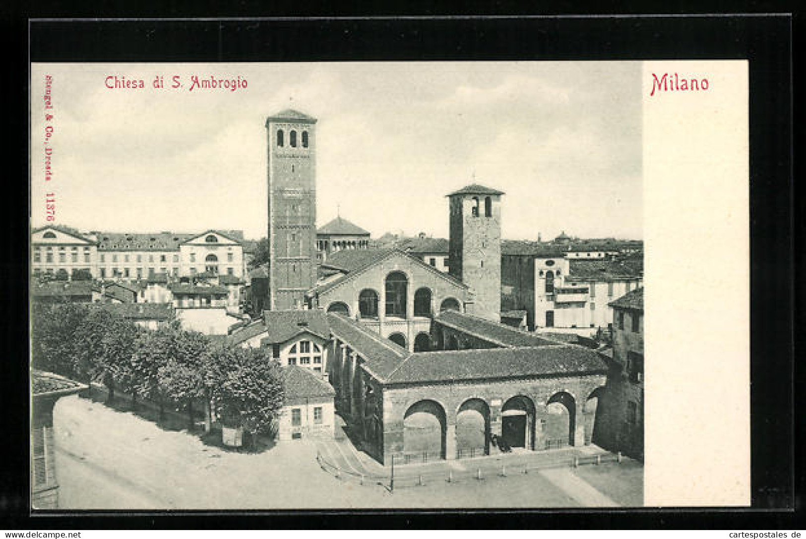Cartolina Milano, Chiesa Di S. Ambrogio  - Milano