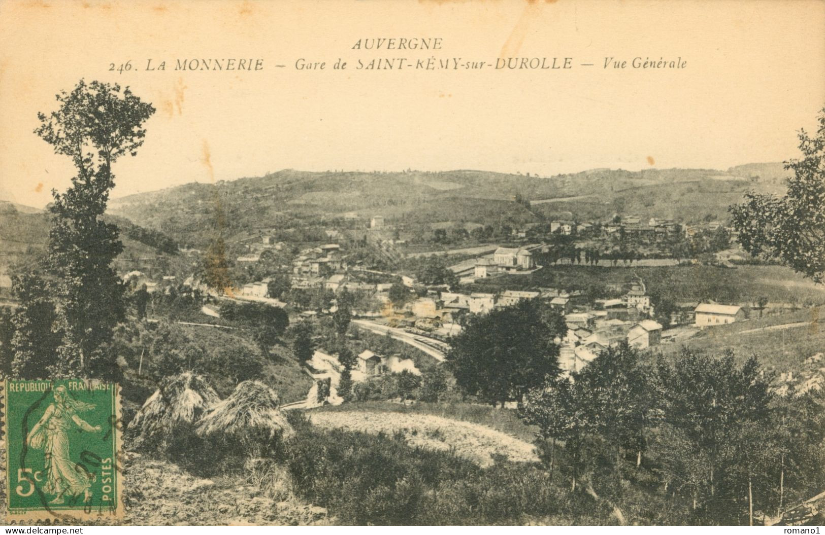 63)   LA MONNERIE  -  Gare De  SAINT REMY Sur DUROLLE  - Vue Générale - Andere & Zonder Classificatie