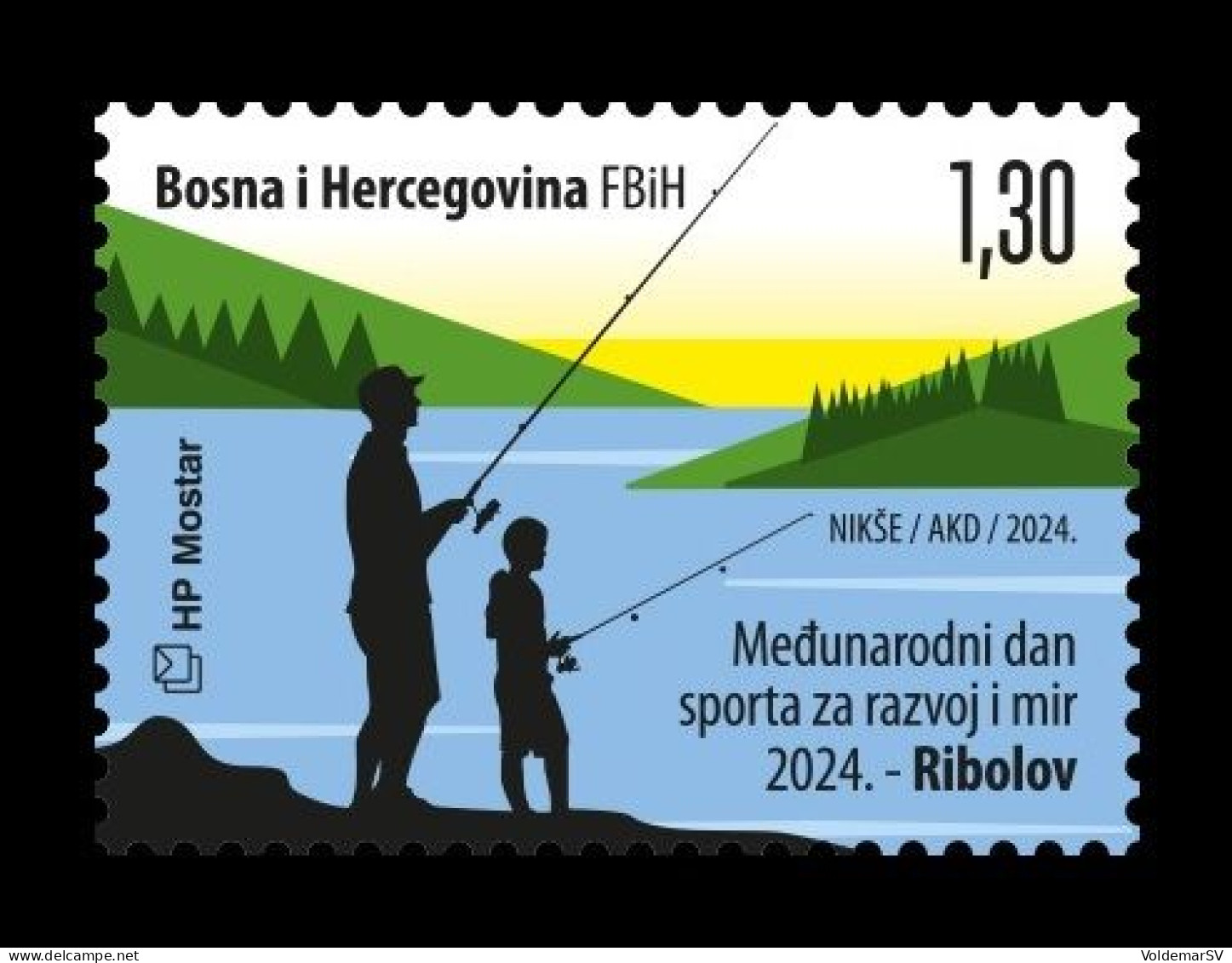 Bosnia And Herzegovina (Croatian) 2024 Mih. 652 Sport Fishing MNH ** - Bosnia Herzegovina