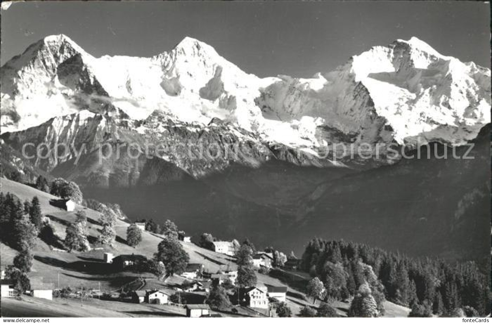 12022766 Beatenberg Panorama Eiger Moench Jungfrau Berner Alpen Beatenberg - Andere & Zonder Classificatie