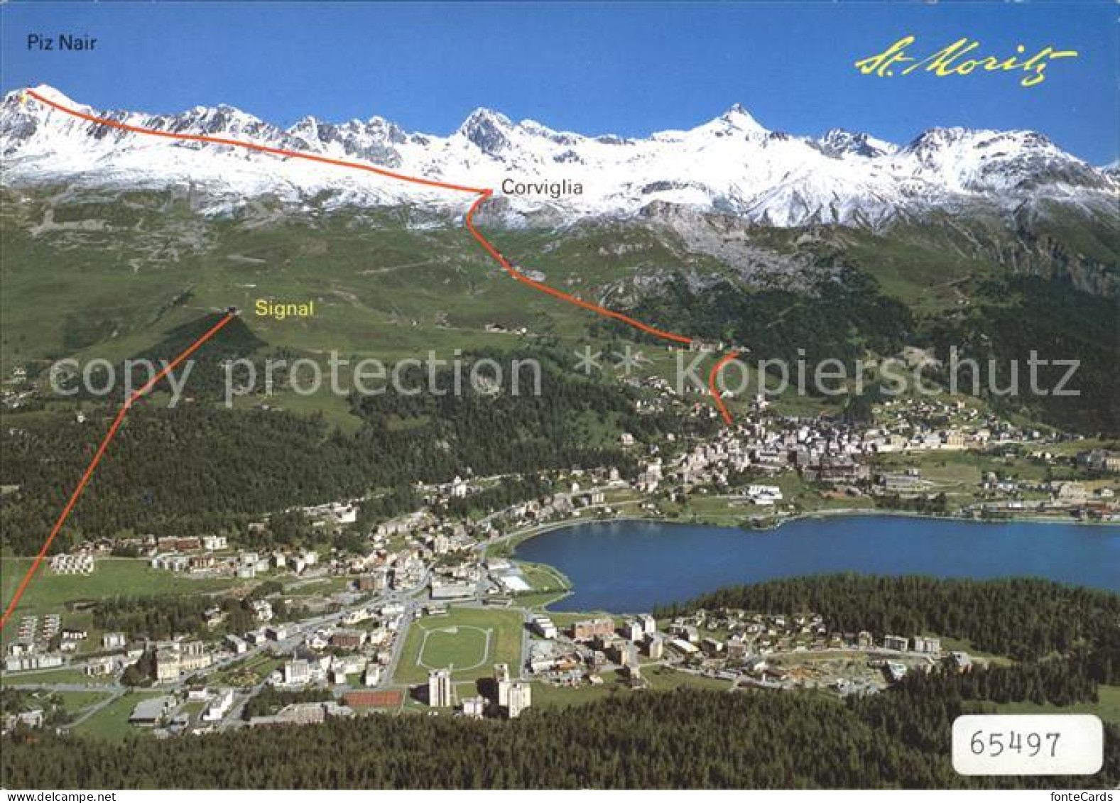 12021466 St Moritz GR Bad Dorf Piz Nair Signal Corviglia St. Moritz - Other & Unclassified