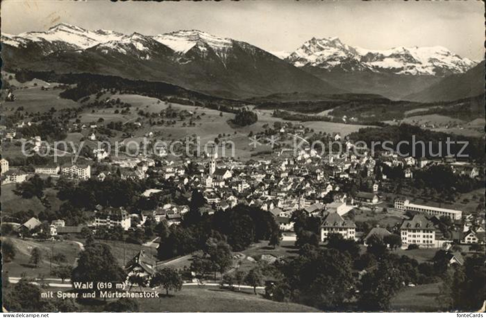 12020806 Wald ZH Panorama Mit Speer Und Muertschenstock Wald ZH - Other & Unclassified