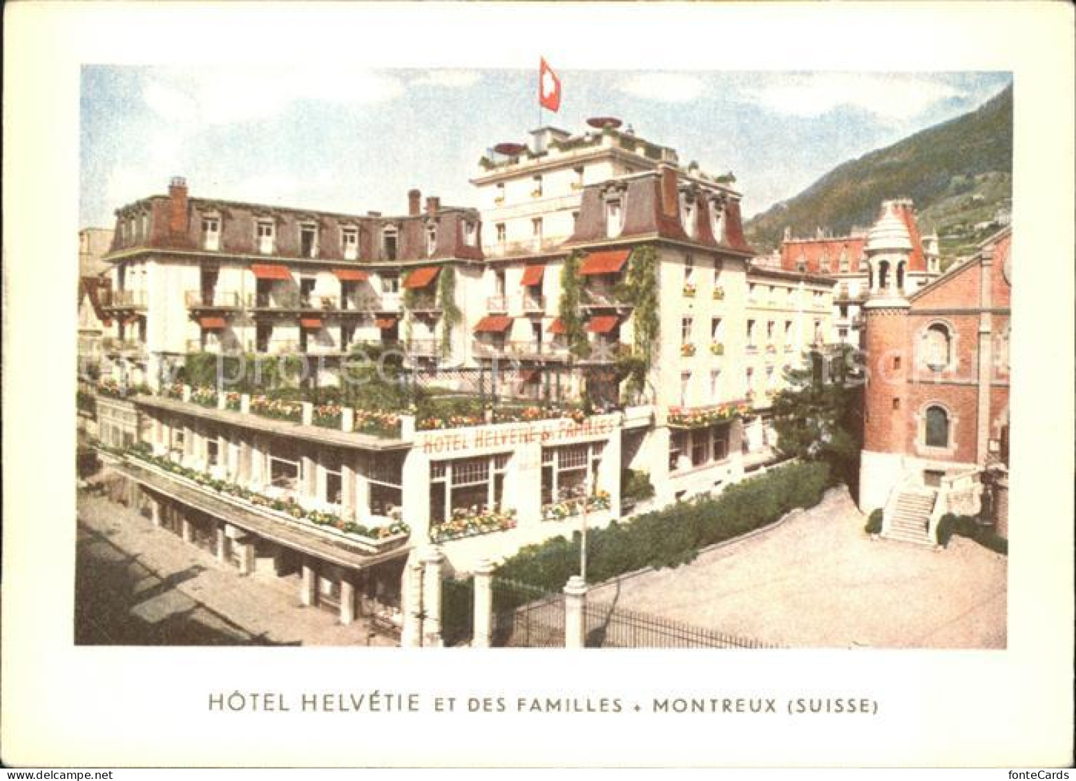 12020416 Montreux VD Hotel Helvetie  Montreux - Autres & Non Classés