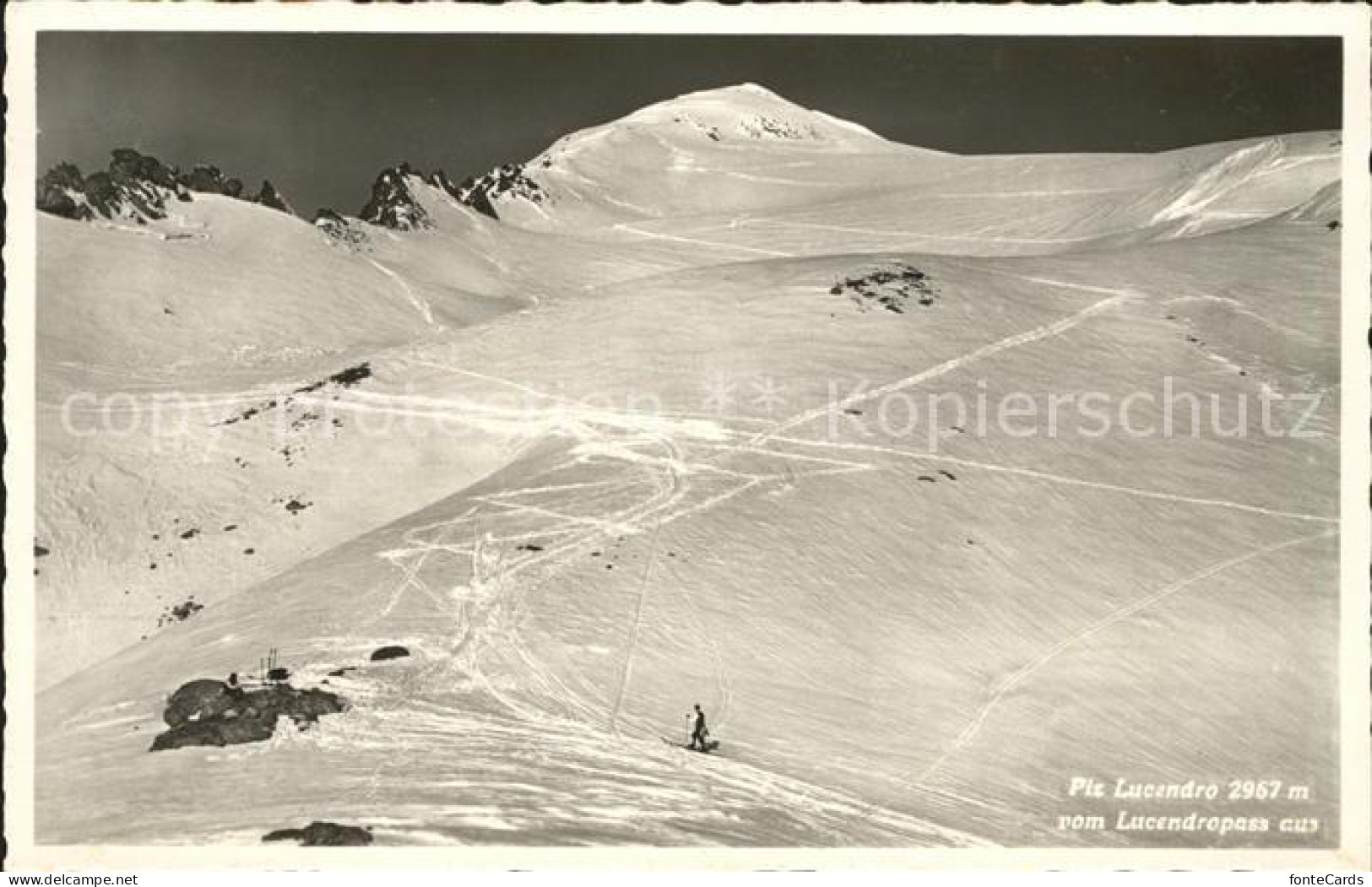 12019926 Piz Lucendro Vom Lucendropass Aus Skitour  - Sonstige & Ohne Zuordnung