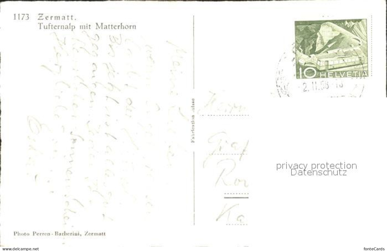 12019916 Zermatt VS Tufternalp Mit Matterhorn Walliser Alpen  - Sonstige & Ohne Zuordnung