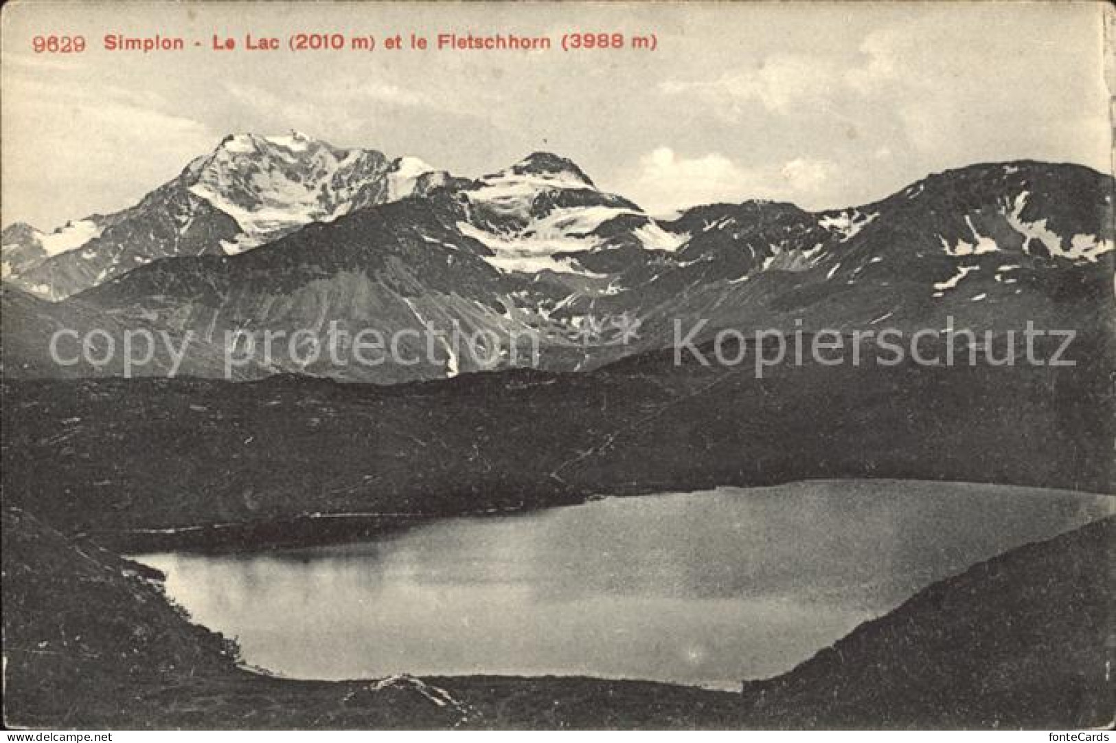 12018776 Simplon VS Lac Et Le Fletschhorn Walliser Alpen Simplon - Altri & Non Classificati