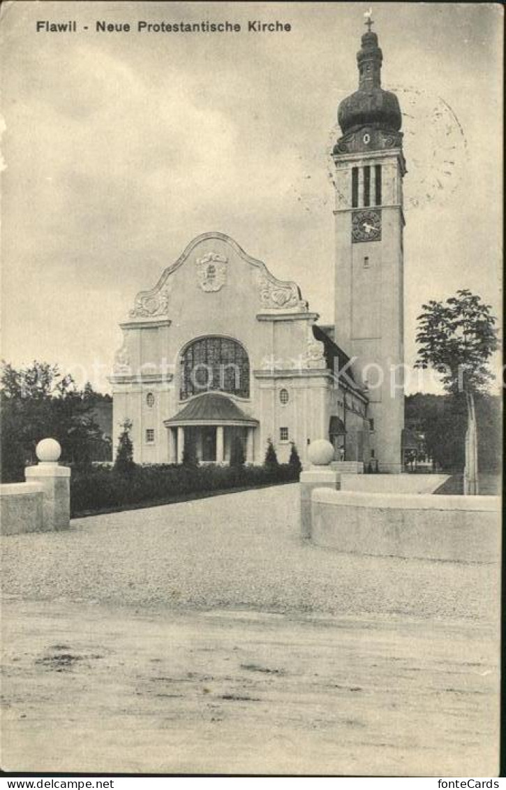 12018526 Flawil Neue Protestantische Kirche Flawil - Autres & Non Classés