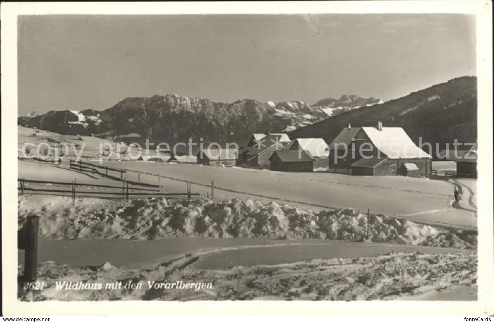 12018506 Wildhaus SG Winterpanorama Mit Den Vorarlbergen Wildhaus - Altri & Non Classificati