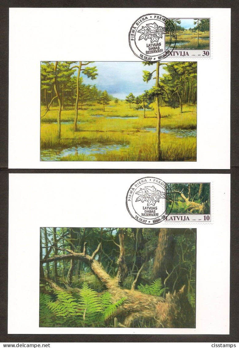 Latvia 1997●Nature Reserve●Swamp●●Moor●Mi 465-66 2CM - Lettland