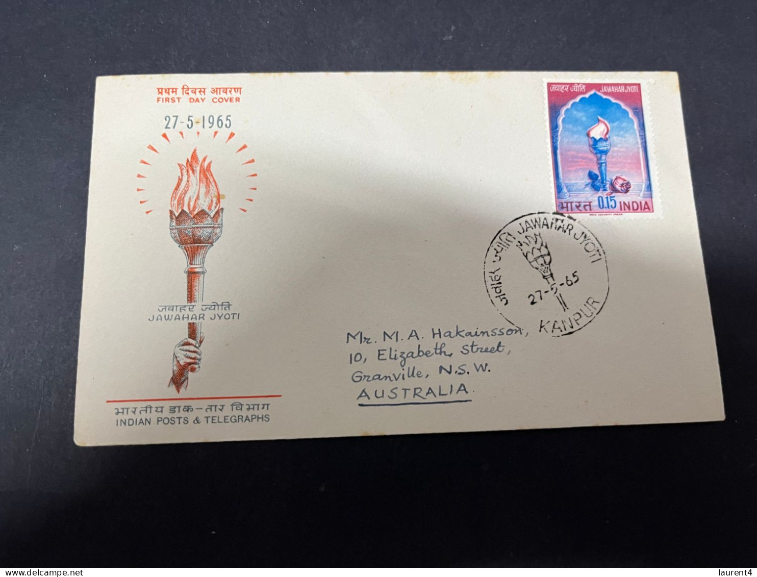 12-5-2024 (4 Z 49) INDIA FDC Cover - 1965 - Jawahar Jyoti (posted) - FDC