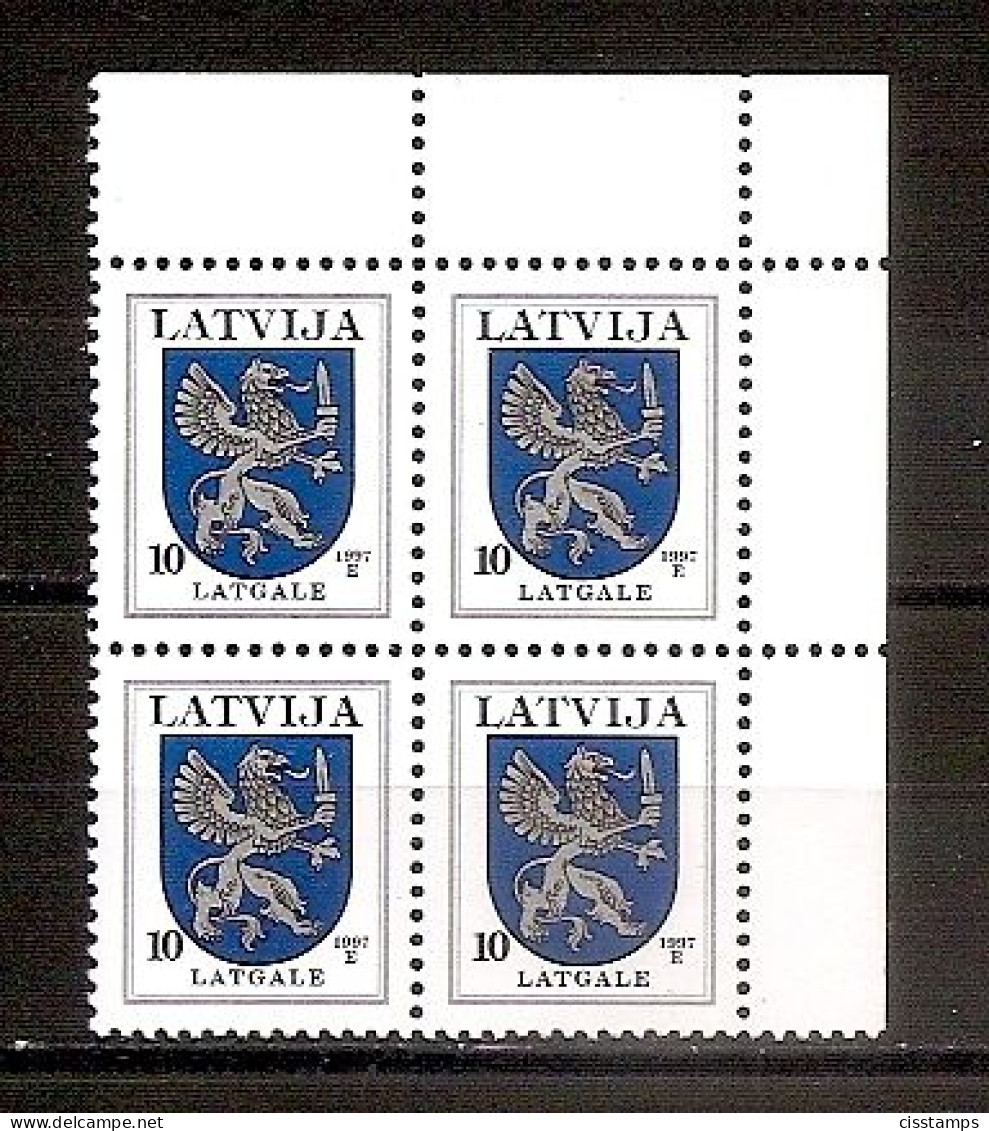 LATVIA 1997 August●Definitive Coat Of Arms Latgale●4xx Mi 374AII MNH - Lettland