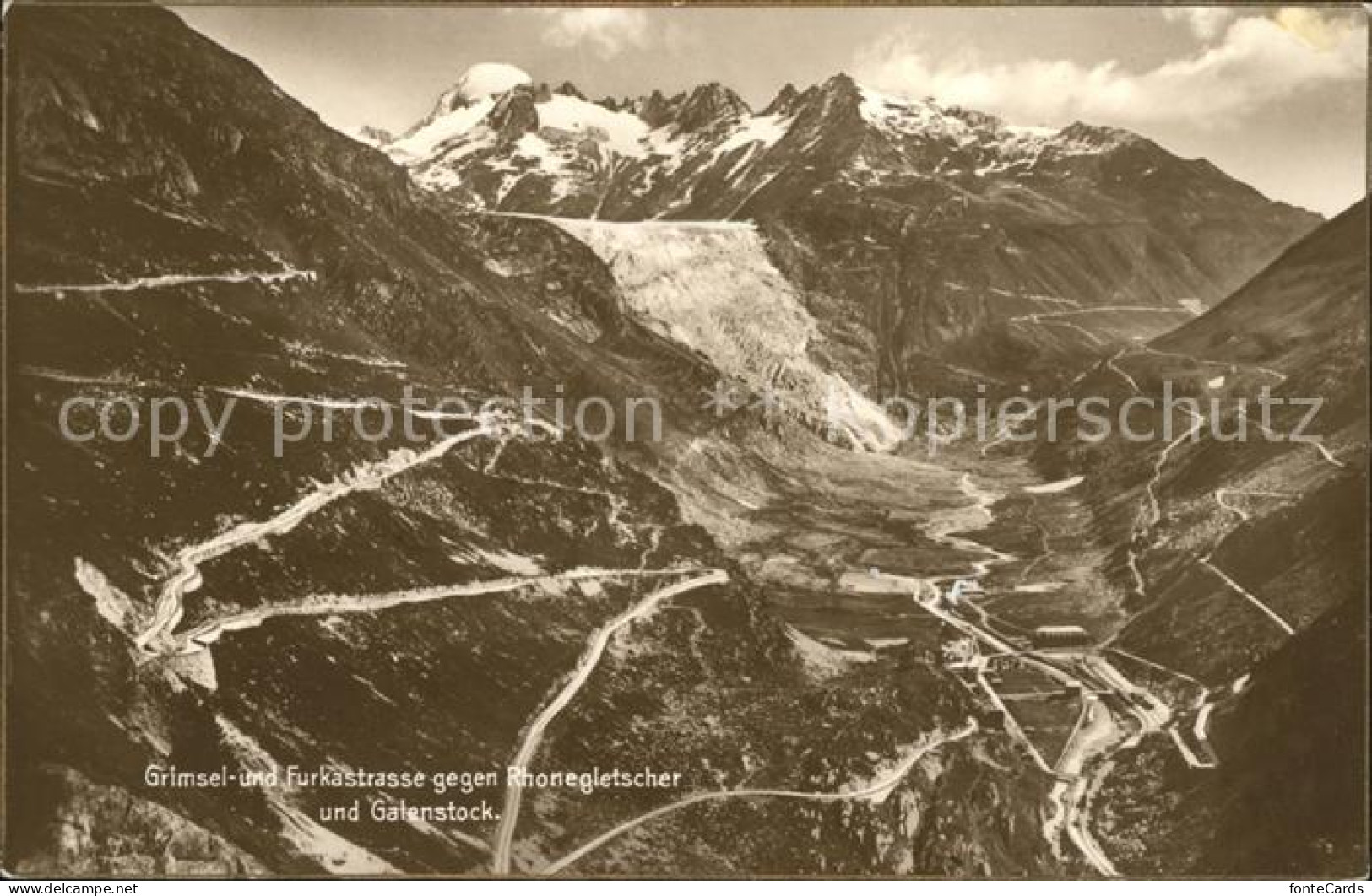 12010436 Rhonegletscher Glacier Du Rhone Grimsel Und Furkastrasse Galenstock Alp - Sonstige & Ohne Zuordnung
