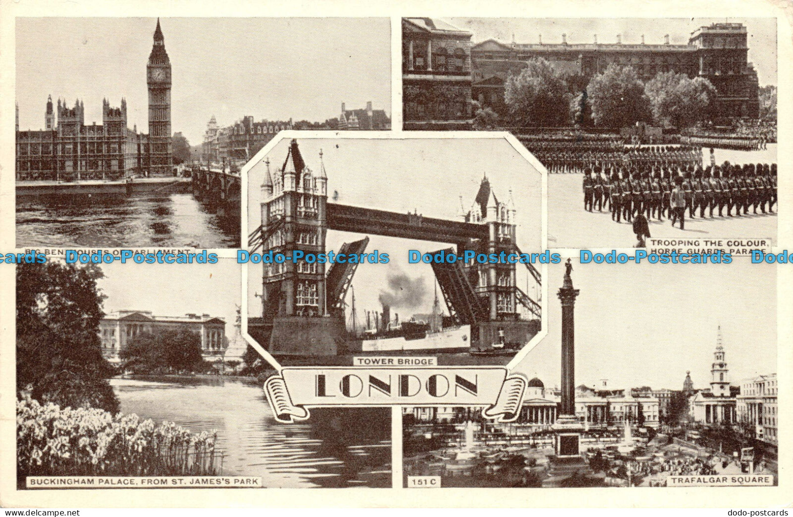 R092645 London. Multi View. 1957 - Autres & Non Classés