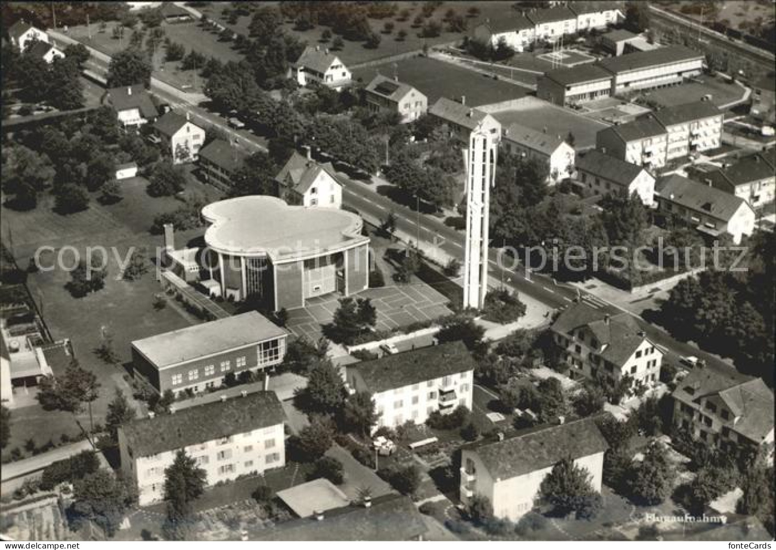 12010256 Winterthur Wuelfingen St. Laurentiuskirche Fliegeraufnahme Winterthur - Andere & Zonder Classificatie