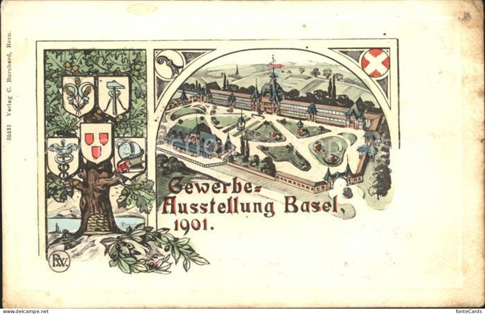 12010016 Basel BS Gewerbe Ausstellung 1901 Basel BS - Andere & Zonder Classificatie