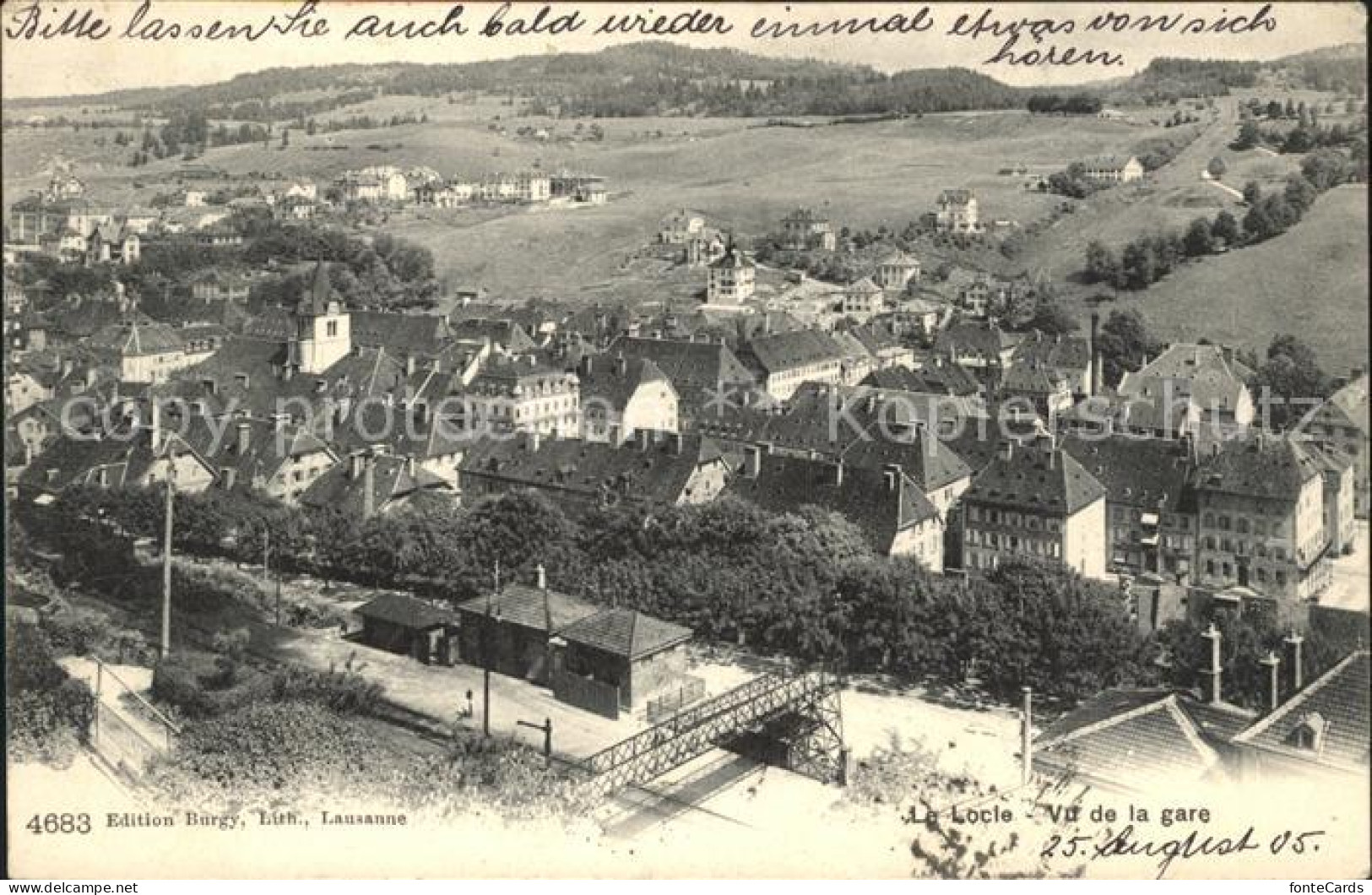 12009966 Le Locle Vu De La Gare  Le Locle - Andere & Zonder Classificatie