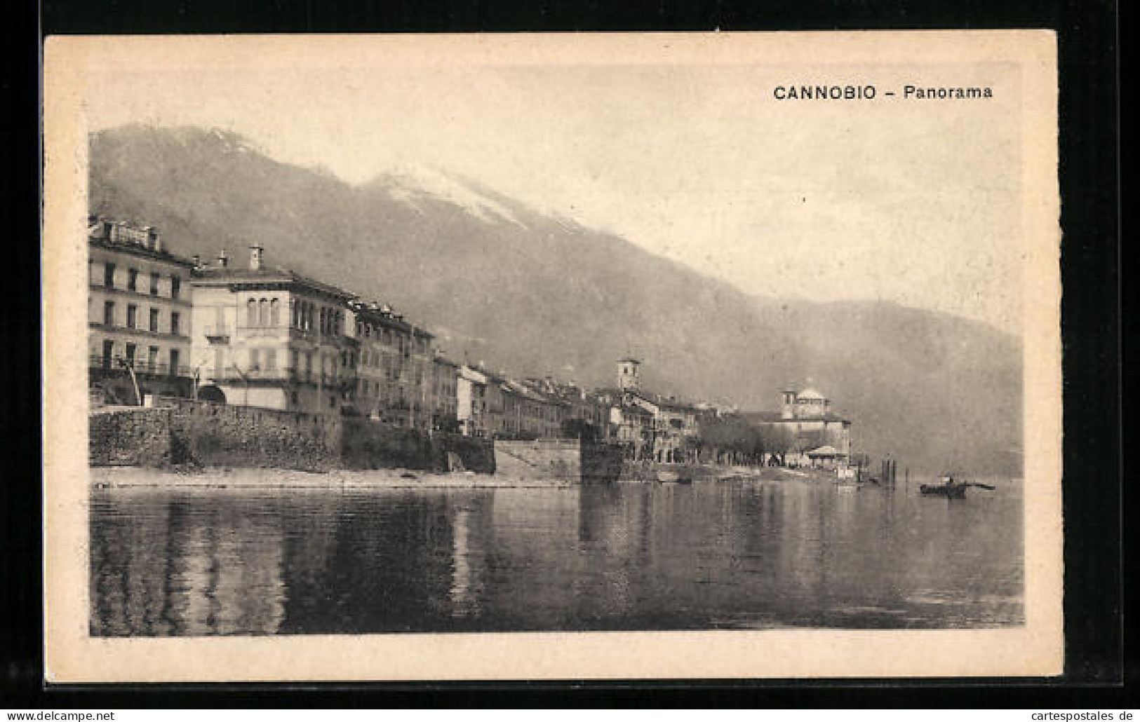 Cartolina Cannobio, Panorama Am Wasser  - Altri & Non Classificati