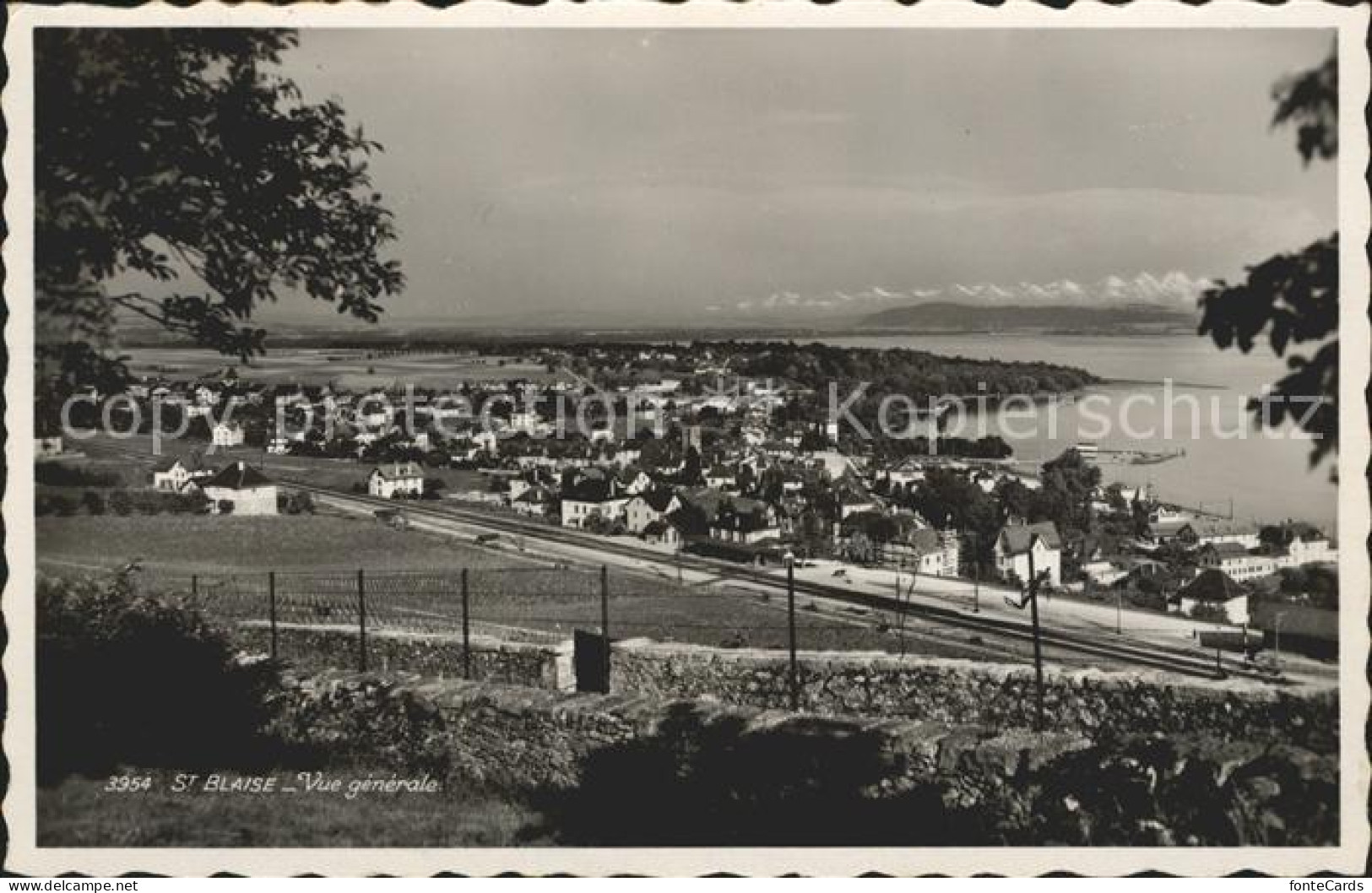 12009256 St Blaise Neuchatel Vue Generale Et Le Lac St Blaise Neuchâtel - Altri & Non Classificati