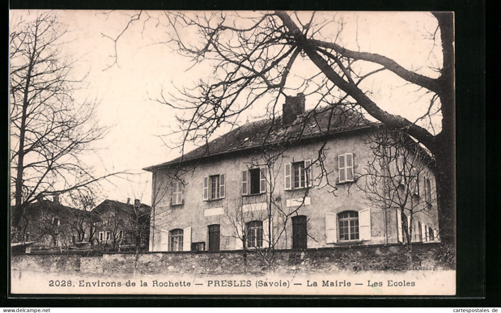 CPA Presles, La Mairie-Les Ecoles  - Other & Unclassified