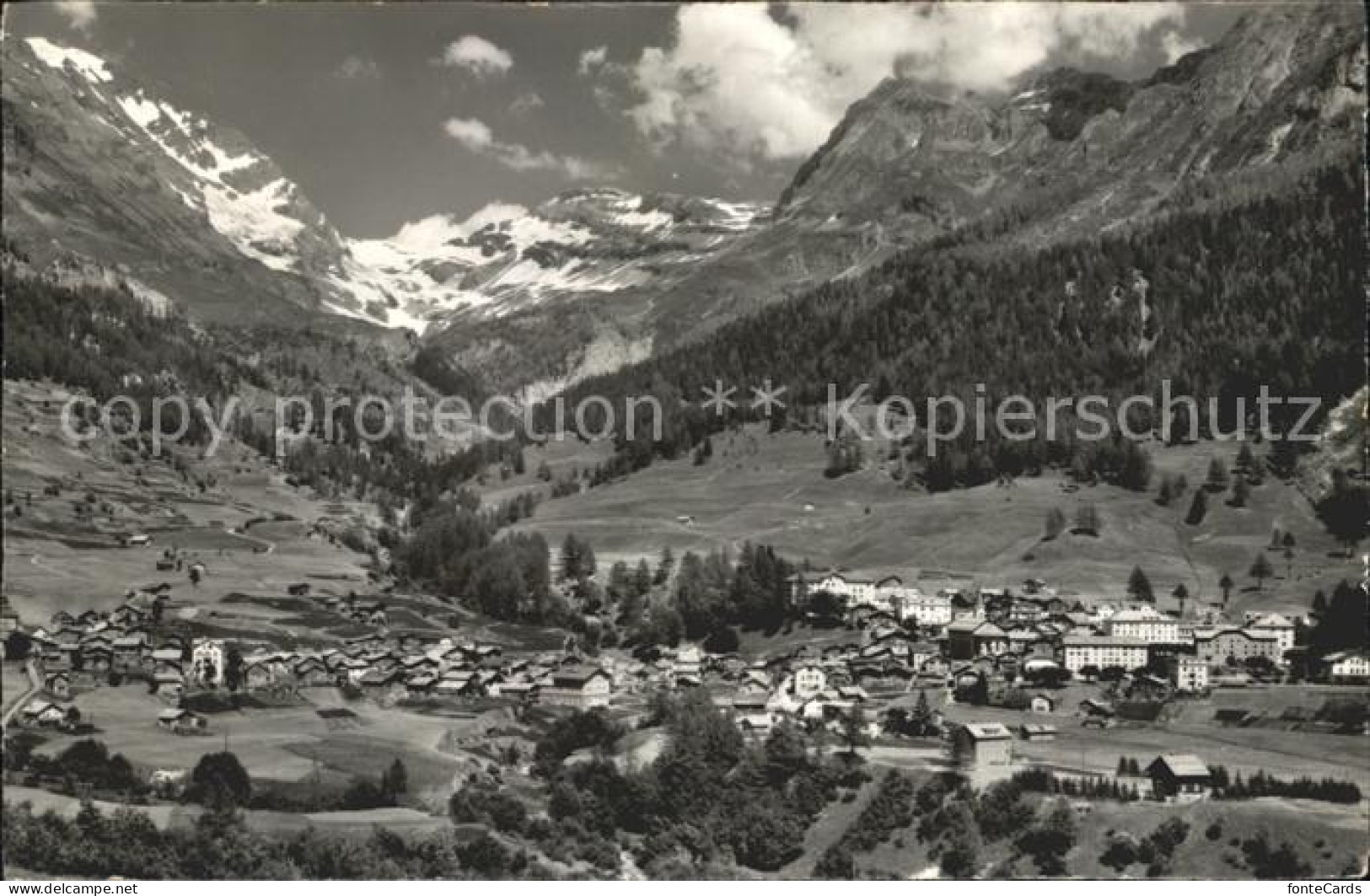 12009176 Leukerbad Panorama Mit Balmhorn Ferden Rothorn Majinghorn  Leukerbad - Altri & Non Classificati