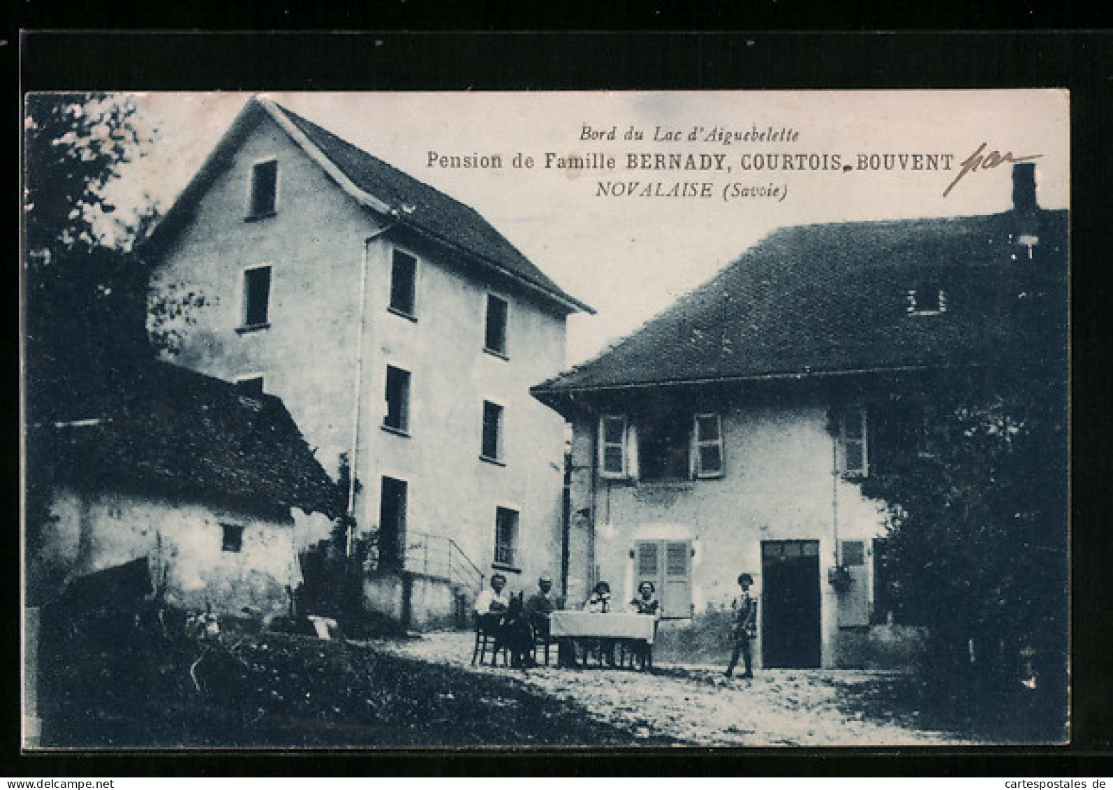 CPA Novalaise, Pension De Famille Bernady, Courtois Bouvent  - Sonstige & Ohne Zuordnung