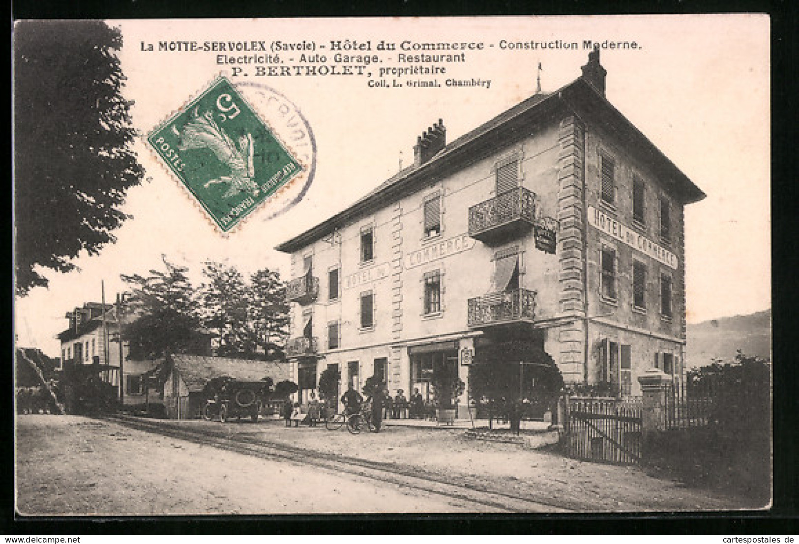 CPA La Motte-Servolex, Hotel Du Commerce  - La Motte Servolex