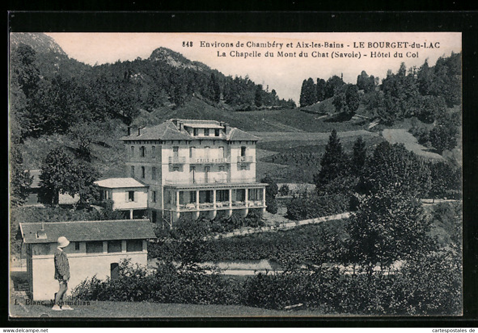 CPA Le Bourget-du-Lac, La Chapelle Du Mont Du Chat-Hotel Du Col  - Le Bourget Du Lac