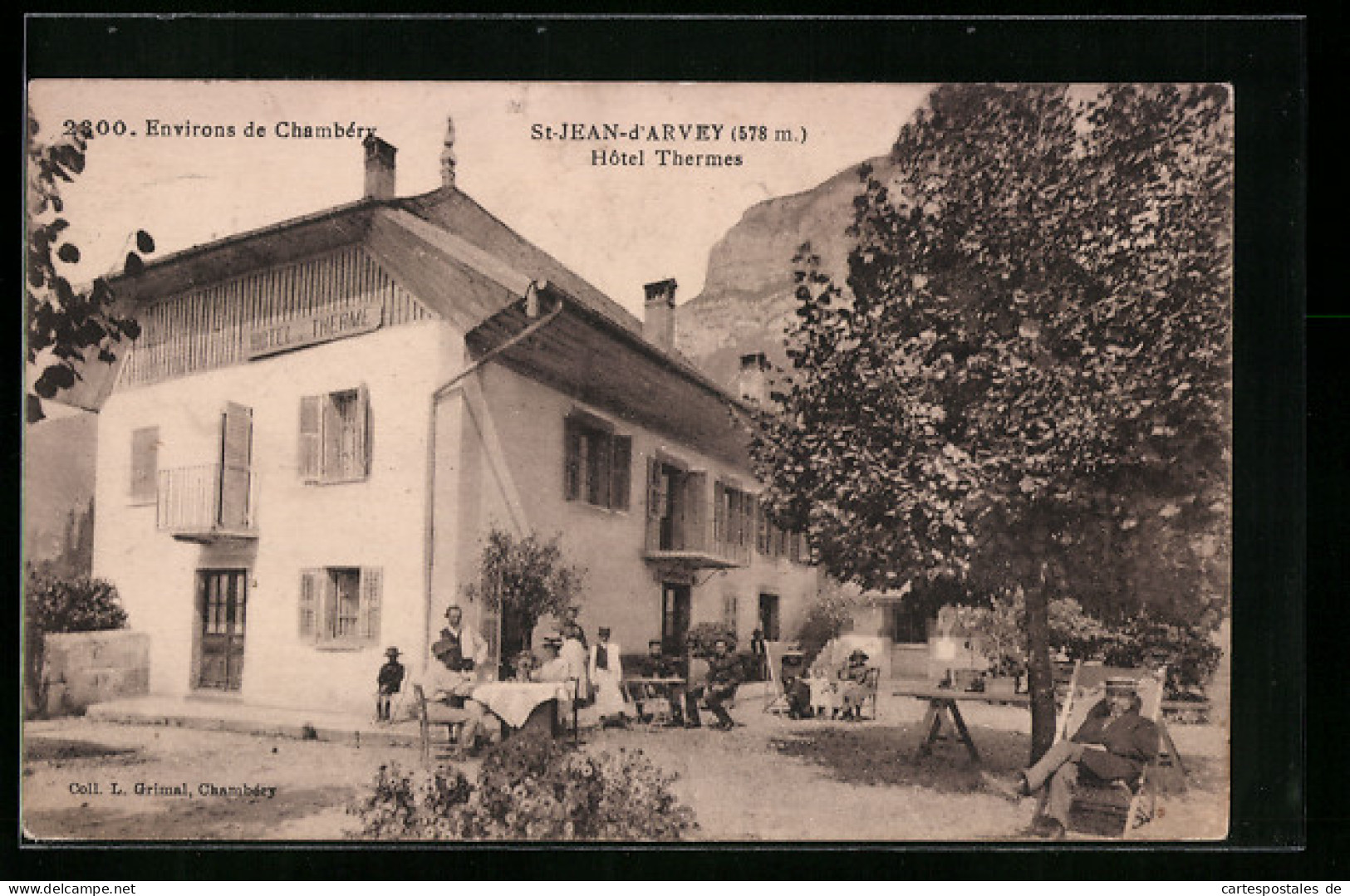 CPA St-Jean-d`Arvey, Hotel Thermes  - Other & Unclassified