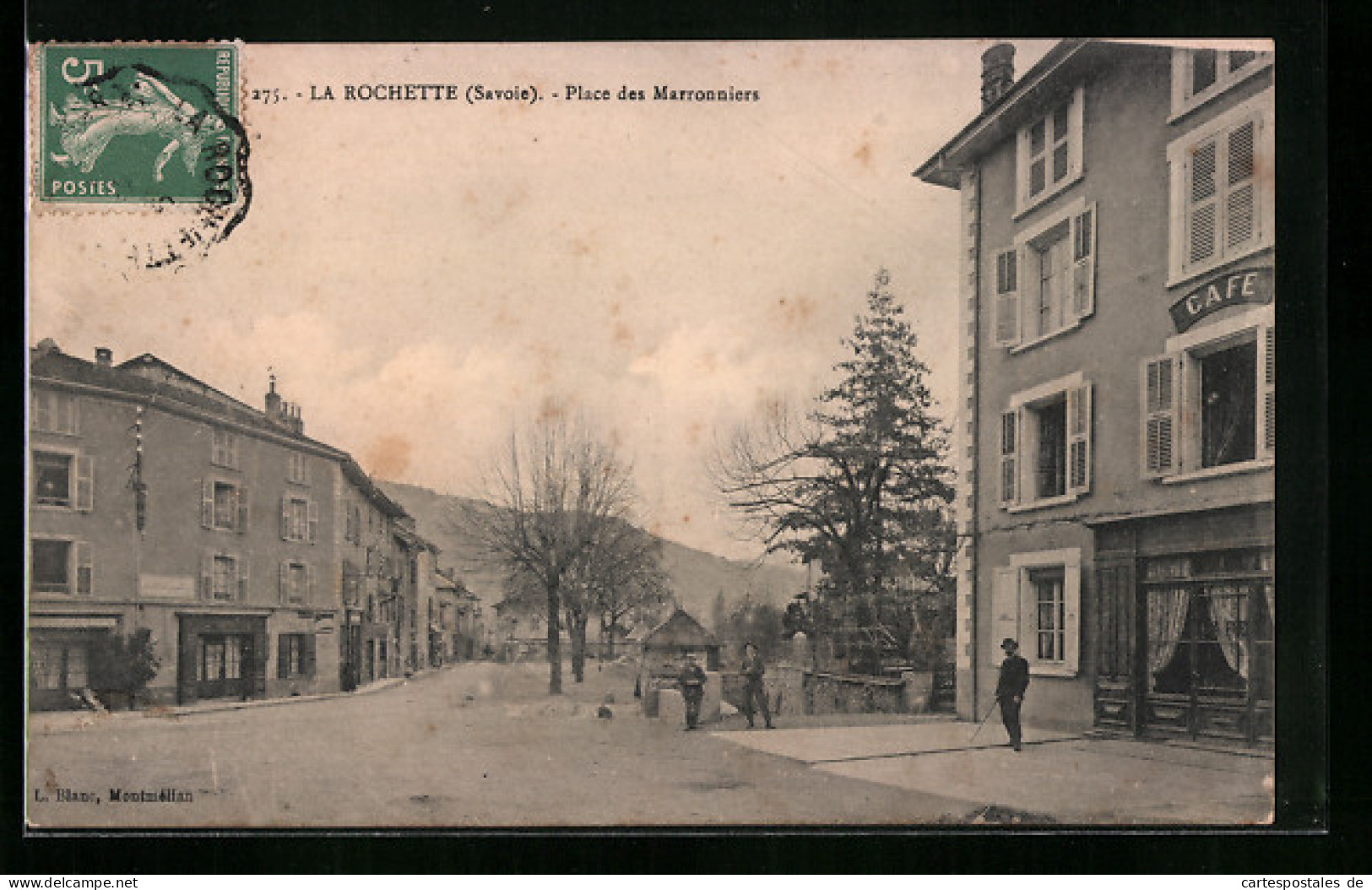 CPA La Rochette, Place Des Marronniers  - Other & Unclassified