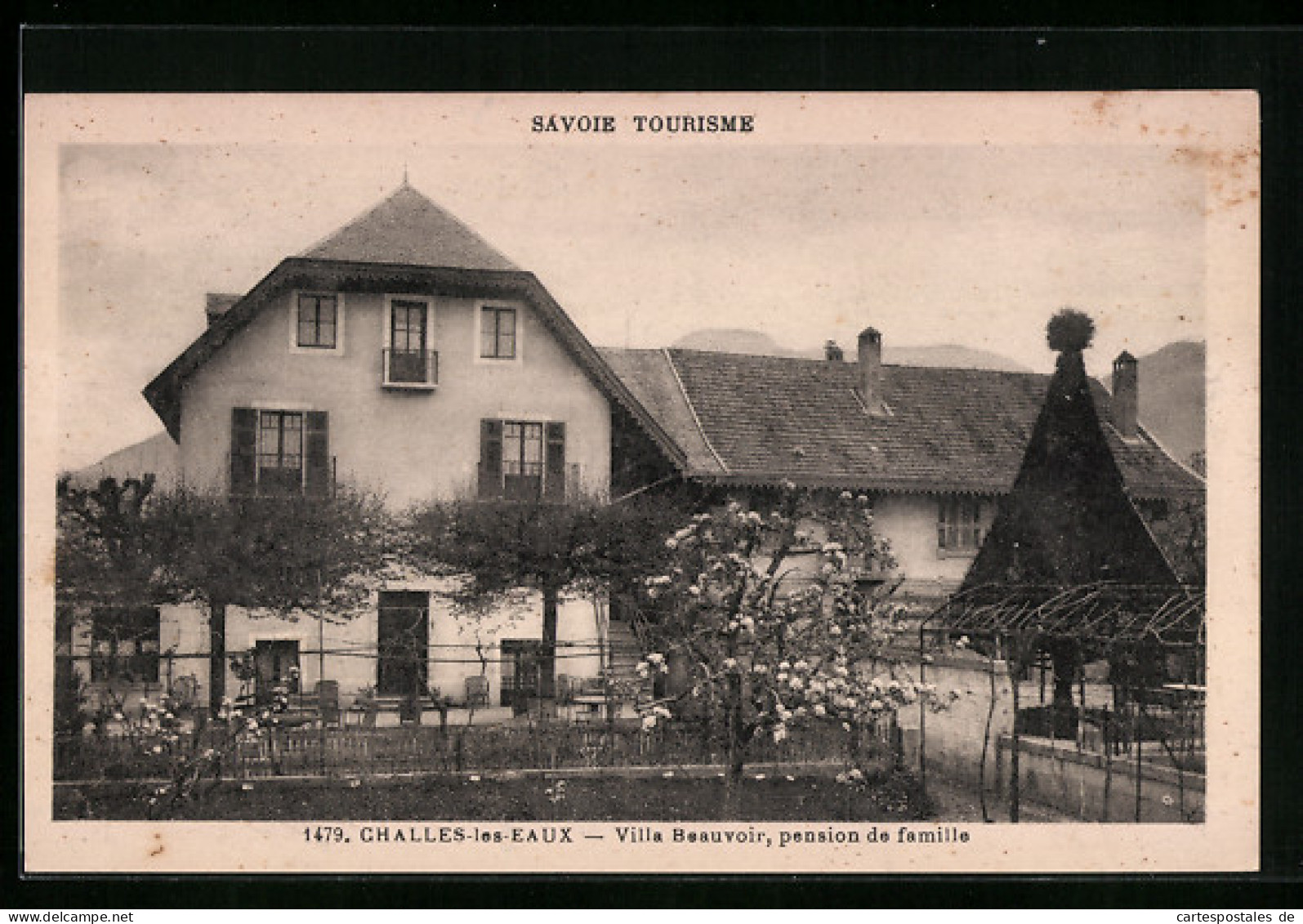 CPA Challes-les-Eaux, Villa Beauvoir, Pension De Famille  - Other & Unclassified