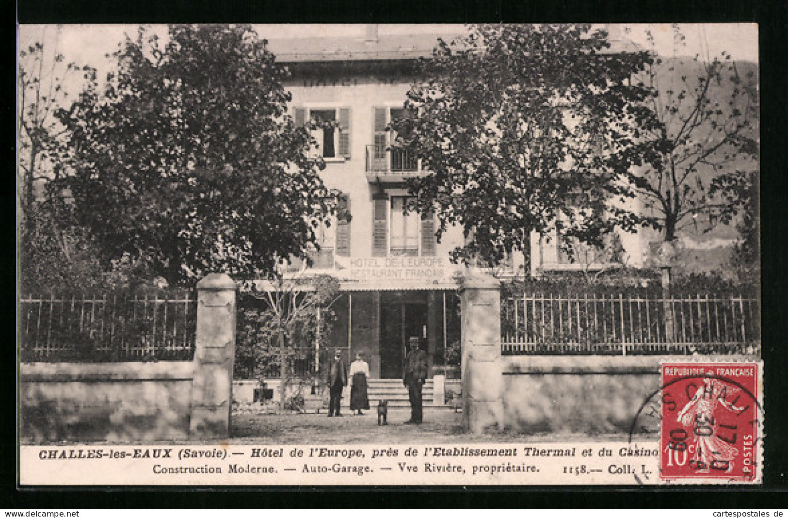 CPA Challes-les-Eaux, Hotel De L`Europe  - Other & Unclassified