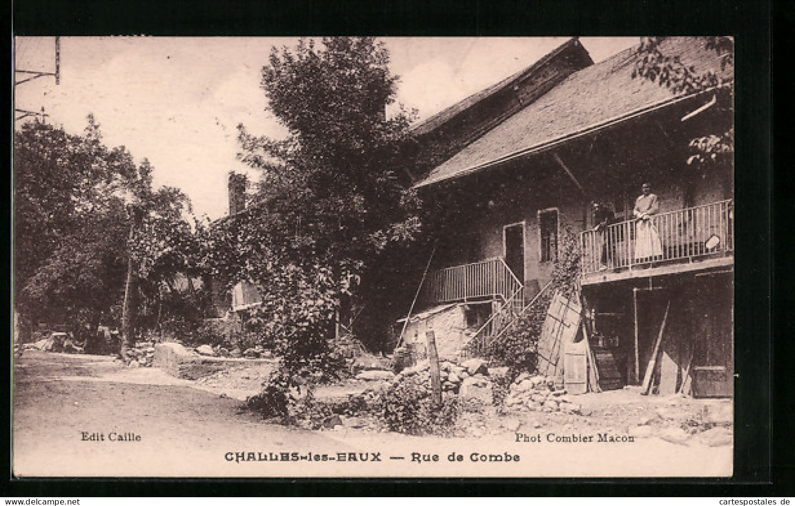 CPA Challes-les-Eaux, Rue De Combe  - Autres & Non Classés