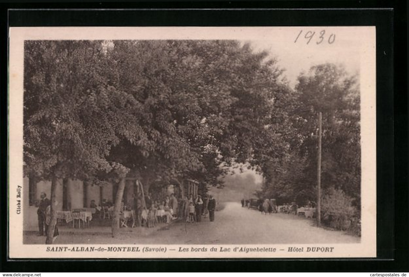 CPA Saint-Alban-de-Montbel, Les Bords Du Lac D`Aiguebelette-Hotel Duport  - Autres & Non Classés