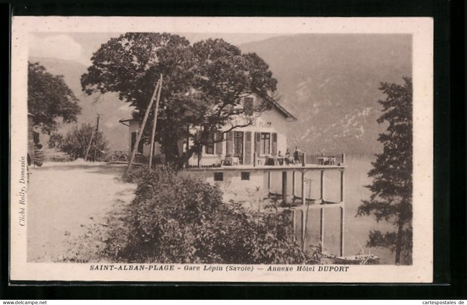 CPA Saint-Alban-Plage, Gare Lèpin, Annexe Hotel Duport  - Andere & Zonder Classificatie