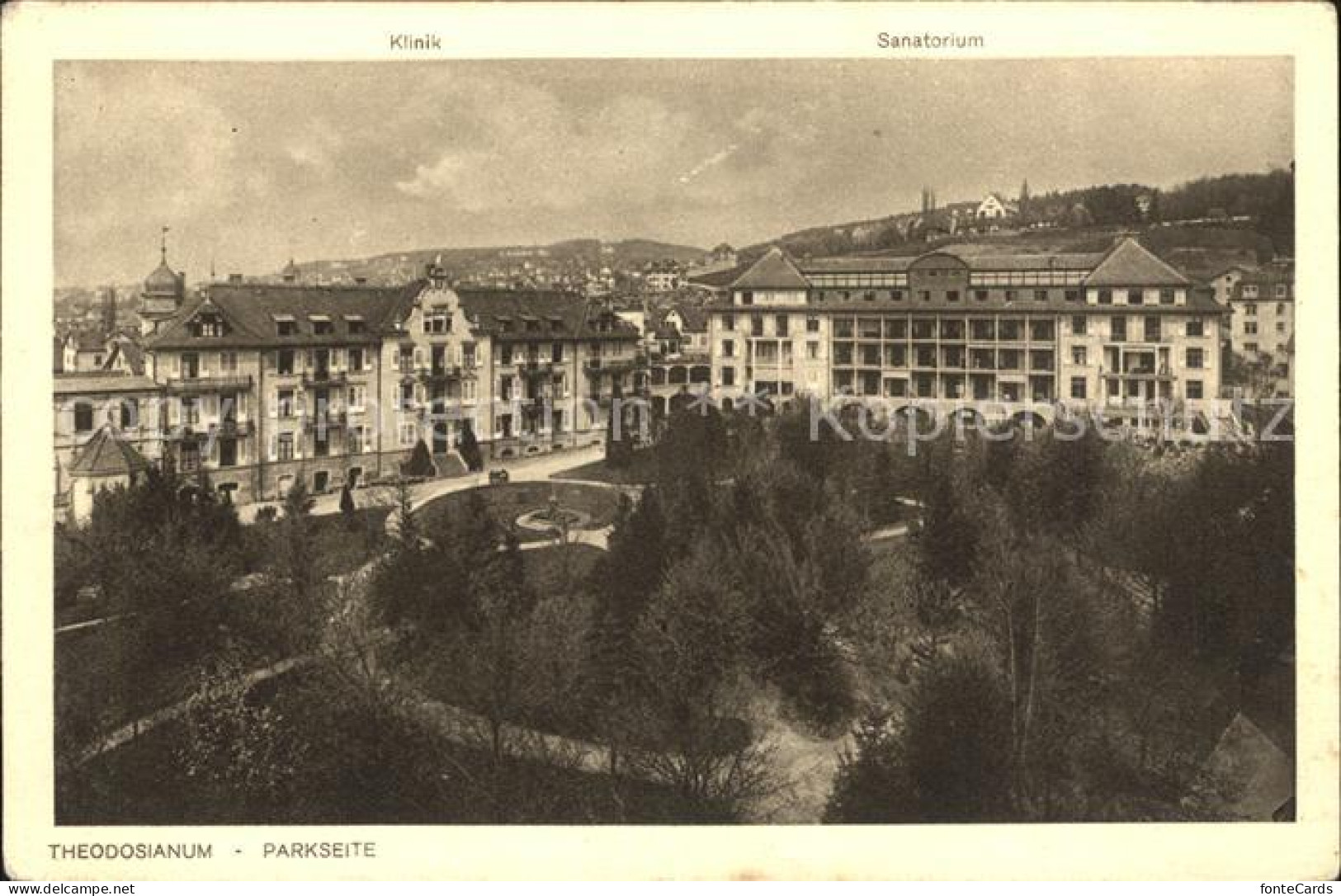 12007696 Zuerich Theodosianum Parkseite Klinik Sanatorium Zuerich - Andere & Zonder Classificatie