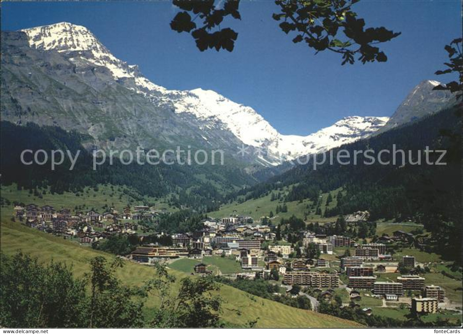 12006436 Leukerbad Gesamtansicht Mit Alpenpanorama Leukerbad - Altri & Non Classificati