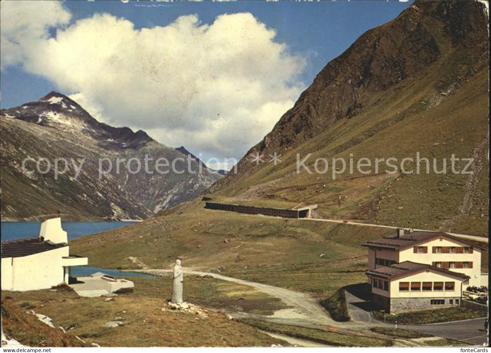 12006426 Lukmanierpass Hospezi S Maria Stausee Strassengalerie Lukmanier - Autres & Non Classés