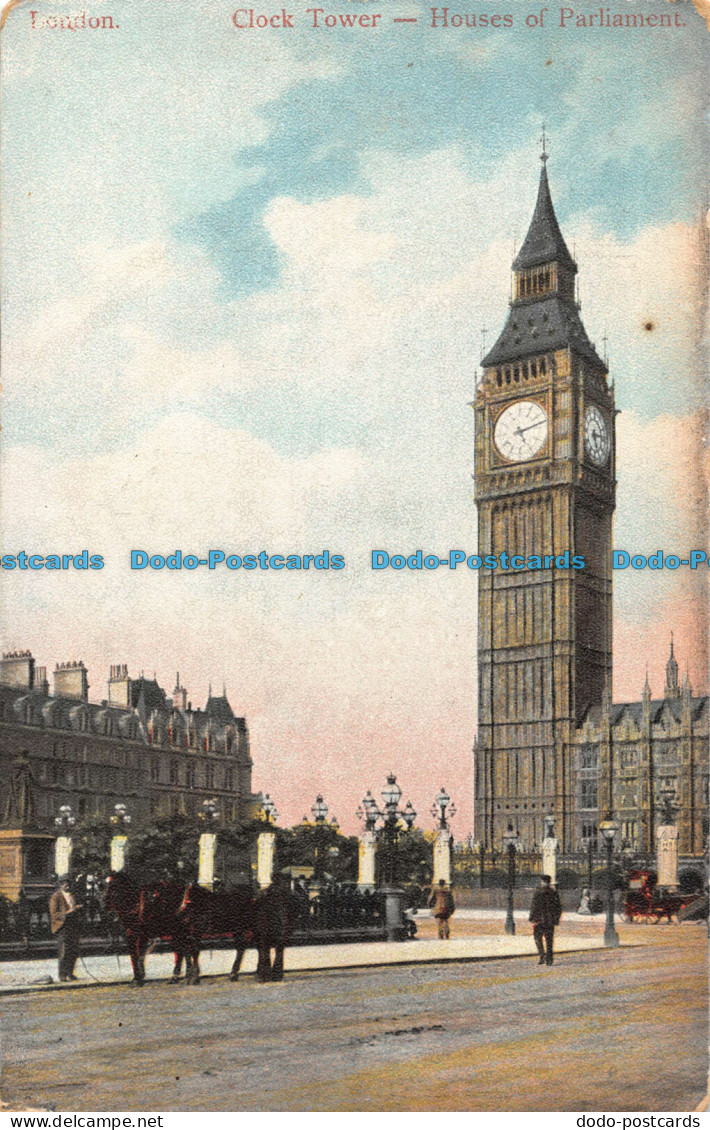R092049 Clock Tower. Houses Of Parliament. London. 1904 - Autres & Non Classés