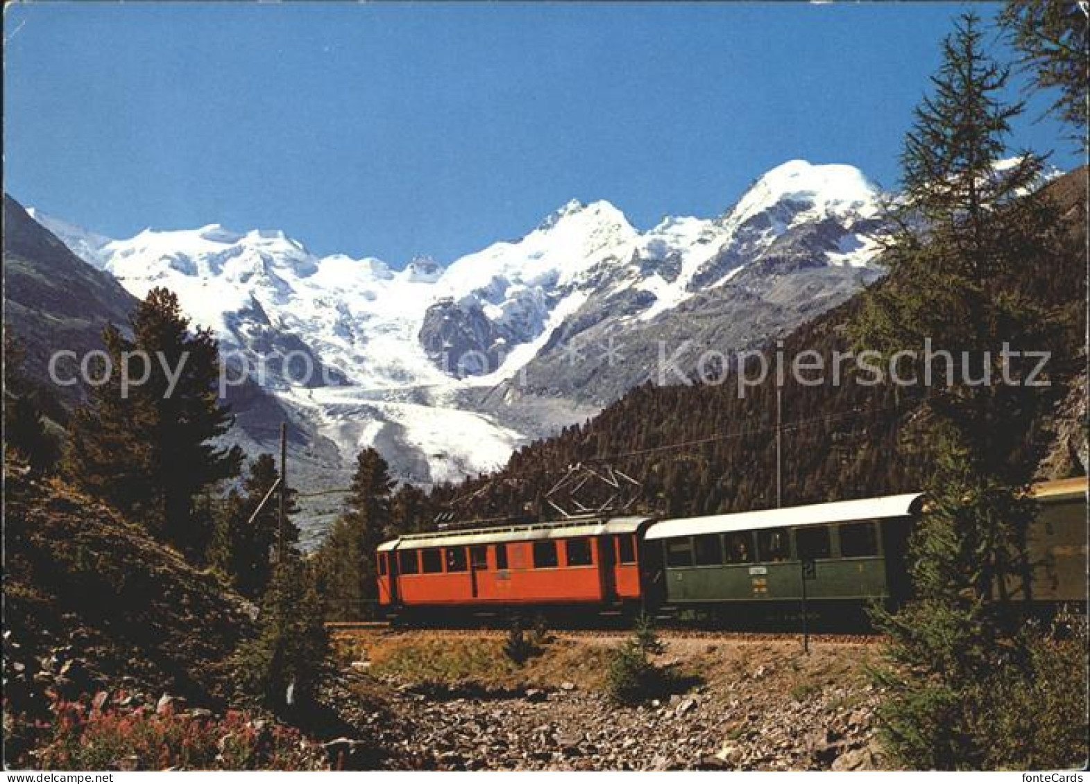 12005186 Rhaetische Bahn Montebello Berninagruppe Morteratschgletscher   - Autres & Non Classés