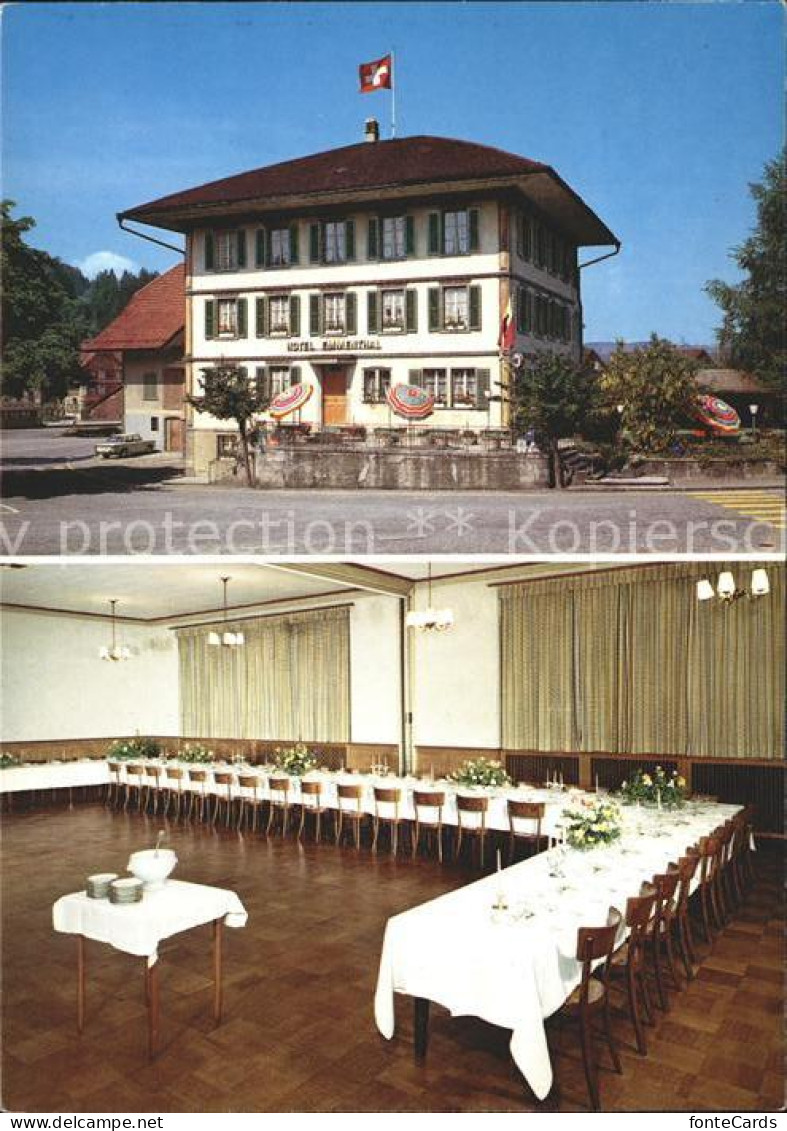 12004626 Langnau Emmental Hotel Emmental Speisesaal Langnau - Autres & Non Classés